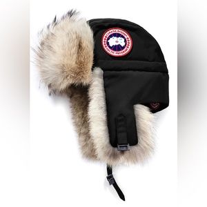 Canada Goose Womens Aviator Hat - SMALL BLACK